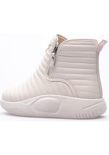 Kadın Deri Bot Fermuarlı Bej Tareo fırsatları