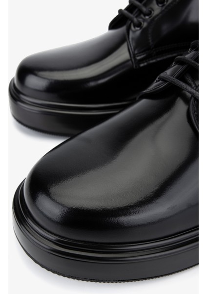 Erkek Hakiki Deri Siyah Açma Casual Ayakkabı 381 22129 Erk Ayk SK25-26 Sıyah Acma modelleri