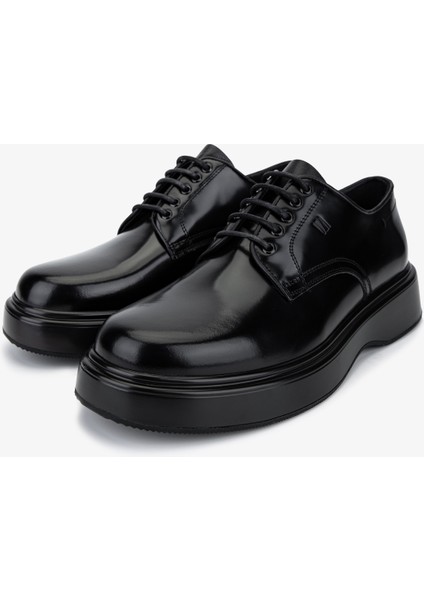 Erkek Hakiki Deri Siyah Açma Casual Ayakkabı 381 22129 Erk Ayk SK25-26 Sıyah Acma fırsatları