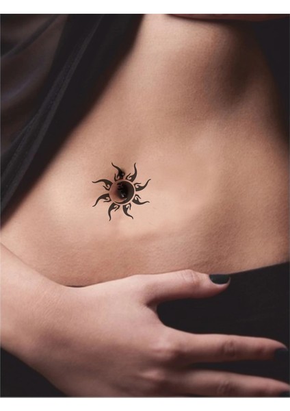 Güneş Tutulması Tattoo Geçici Dövme Şablonları Kına Kalıpları fiyatları