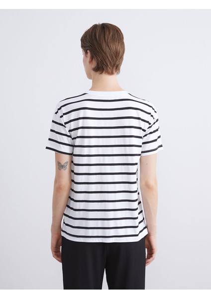 Yeni Sezon Bisiklet Yaka Çizgili Kadın Tişört indirimleri