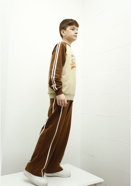 Erkek Çocuk Baskılı Bisiklet Yaka Takım modelleri