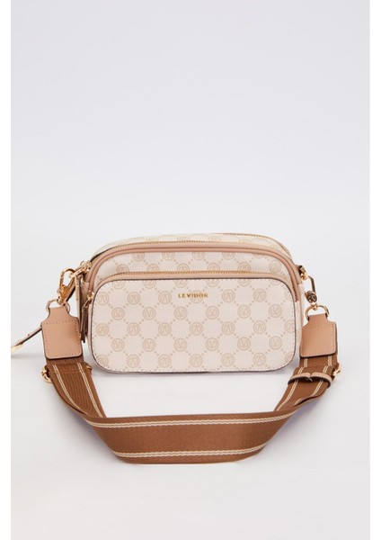 Vizon Çift Bölmeli Kalın Askılı Omuz Çantası fiyatları