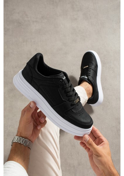 Erkek Sneaker F41 Siyah Beyaz Günlük Spor Ayakkabı Yüksek Taban Rahat Tasarım fırsatları