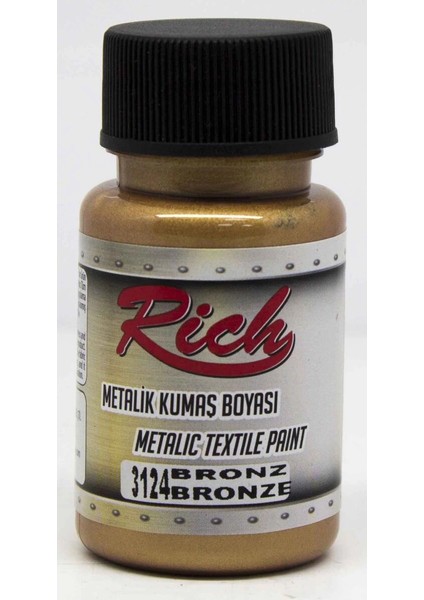 Metalik Kumaş Boyası 50 Cc. 3124 Bronz