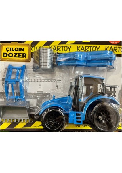 Kartoy Oyuncak Kartela Çılgın Dozer 2322-MAVI