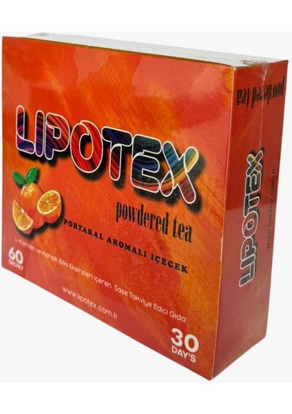 Lipotex Portakal Aromalı Kilo Verme ve Zayıflamaya Cı, Iştah Kesici, Detox Çayı Tea 30 Günlük fiyatları