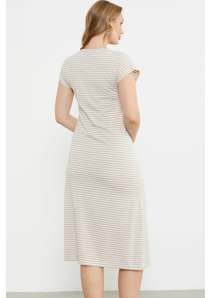 Sementa 77489 Nakış Detaylı Marine Penye Elbise fırsatları