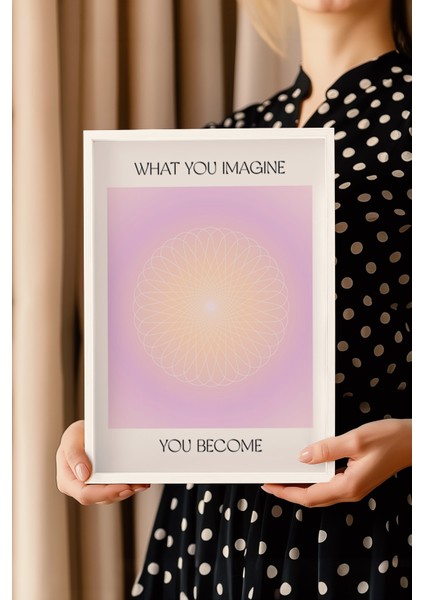 Aura Serisi Beyaz Çerçeveli Poster, Tablo No:14 modelleri