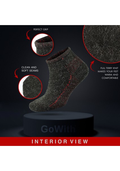 Alpaka Yünlü Tam Havlulu Kalın Termal Bilek Boy Çorap 6007 modelleri