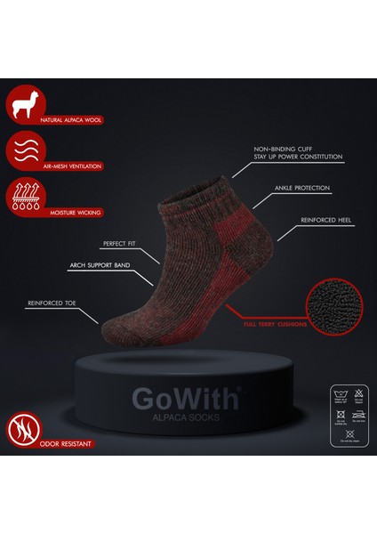 Alpaka Yünlü Tam Havlulu Kalın Termal Bilek Boy Çorap 6007 fırsatları
