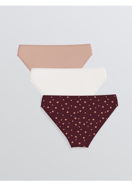 Yeni Sezon Baskılı Bikini Külot 3'lü fiyatları