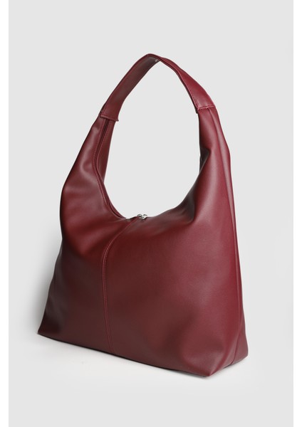 Lagraccio Paris Kadın Divine Büyük Boy Omuz Çantası Bordo