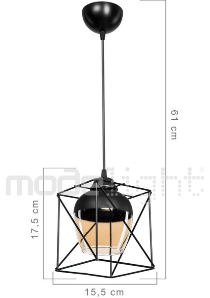 Şık Siyah Tekli Sarkıt Aydınlatma Parçası fırsatları