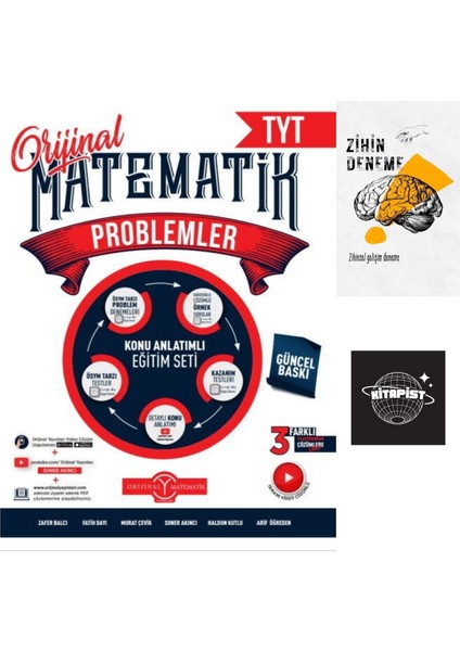 Orijinal Yayınları Tyt Problemler Konu Anlatımlı Eğitim SETI+ZIHINDENEME-KD50