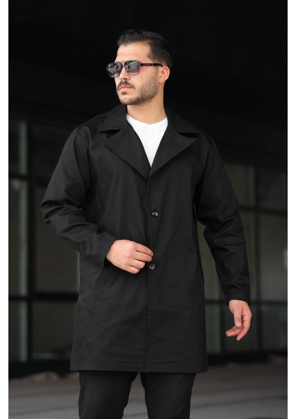 Erkek Gabardin Yıkamalı Trençkot