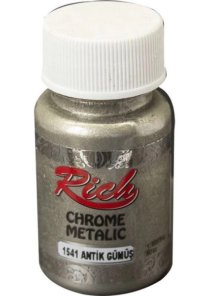 Chrome Metalik Boya 50 Cc. 1541 Antik Gümüş