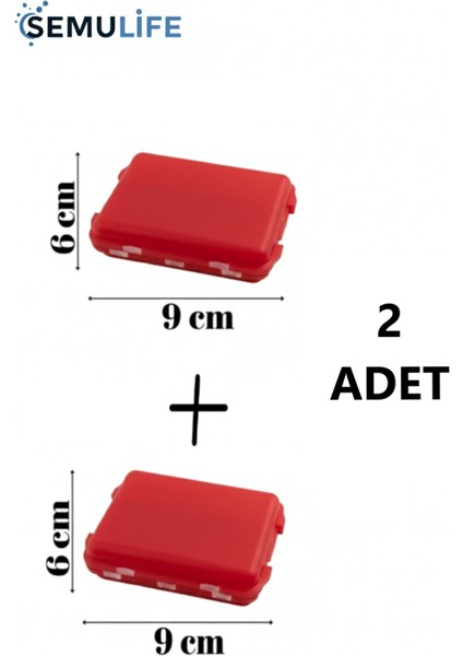 Saklam Kutusu Ikili Vitamin Saklama Kutusu Günlük Haftalık