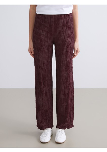 Yeni Sezon Beli Lastikli Dokulu Kadın Pantolon fiyatları