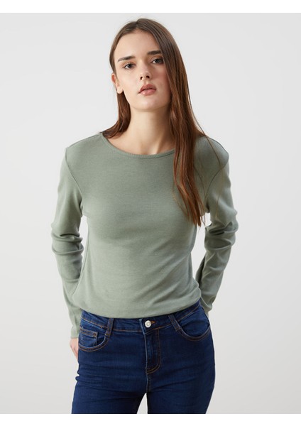 Yeni Sezon Bisiklet Yaka Kadın Body