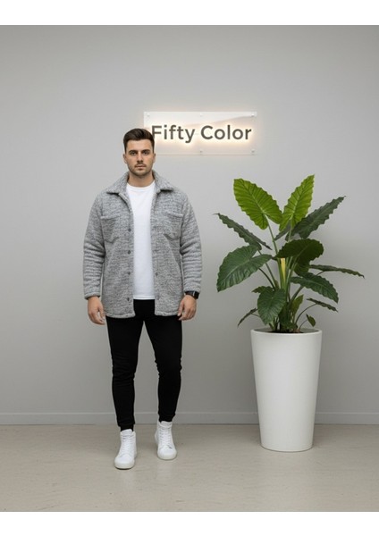 Unisex Trend Kombin Peluş Gömlek Ceket & Jogger Eşofman Takımı fiyatları