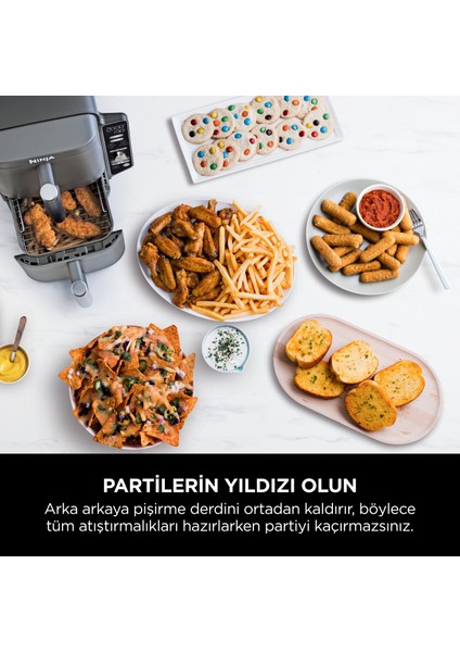 Doublestack Xl 9.5l Çift Hazneli Az Yağlı Pişirici indirimleri