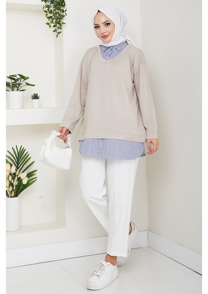 Gömlek Yaka Oysho Tunik 1612 - Taş modelleri