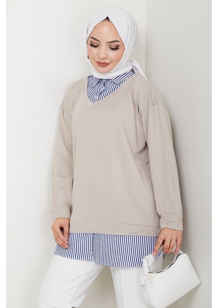 Gömlek Yaka Oysho Tunik 1612 - Taş fırsatları