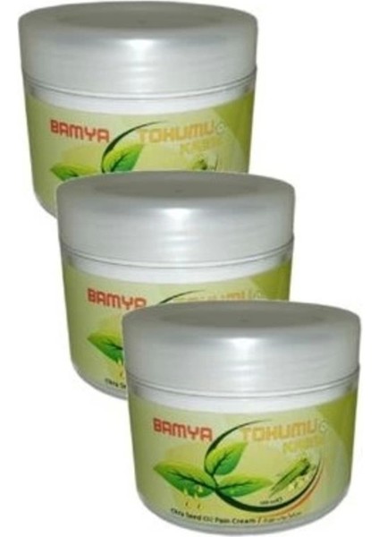 Vücut Sızılarını Gideren Bamya Tohumu Yağlı Bakım ve Mesaj Kremi 100 ml x 3 Adet