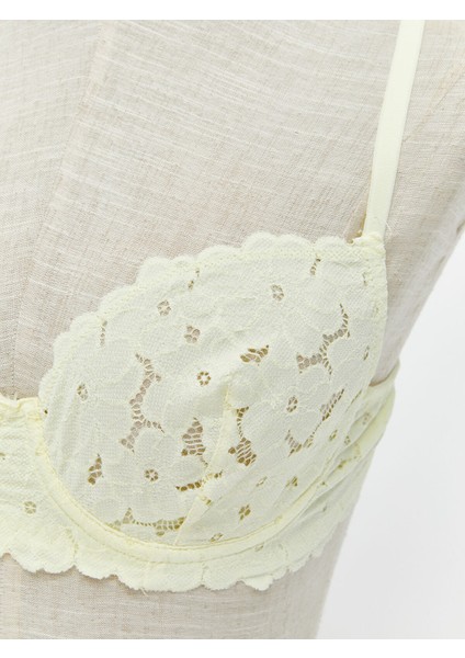 Yeni Sezon Balenli Dolgusuz Dantelli Tişört Sütyen modelleri