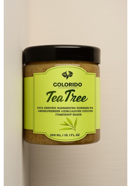 Colorido Yeşil Çaylı Body Scrub Besleyici Arındırıcı Nemlendirici Vücut Peelingi 300 ml fiyatları