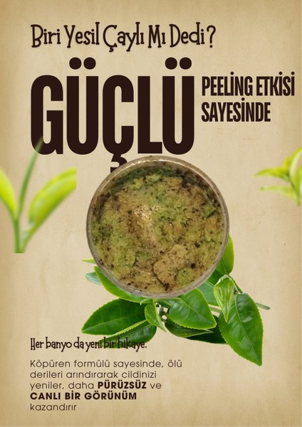 Colorido Yeşil Çaylı Body Scrub Besleyici Arındırıcı Nemlendirici Vücut Peelingi 300 ml modelleri