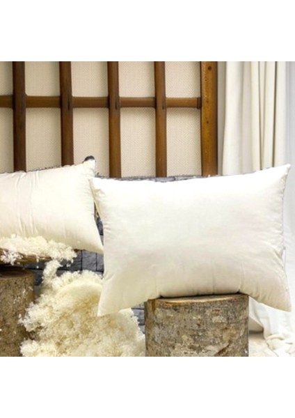 %100 Merinos Boncuk Kuzu Yünü Dolgulu Yastık 50 x 70 cm Ebat 1000 gr Orta Sertlik(Koruyucu Hediyeli) fiyatları