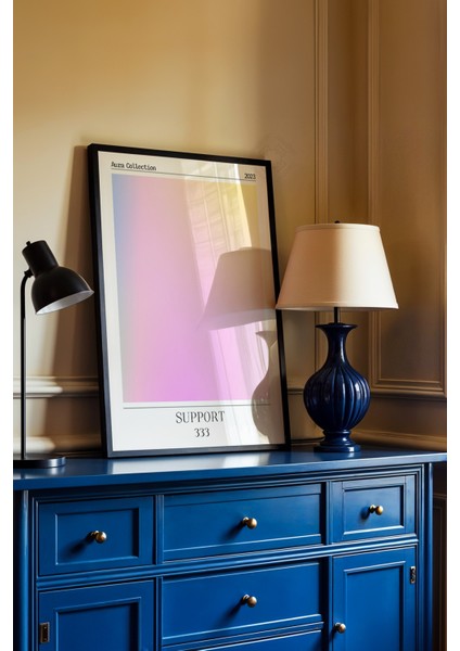 Aura Serisi Siyah Çerçeveli Poster, Tablo NO:185 fiyatları