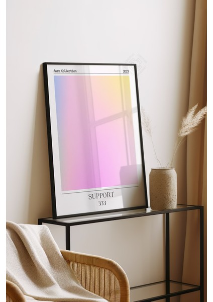 Aura Serisi Siyah Çerçeveli Poster, Tablo NO:185 fırsatları