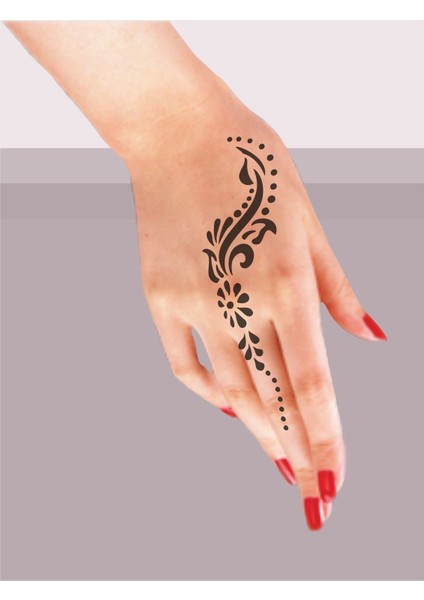 Kına Motifi 56 Tattoo Geçici Dövme Şablonları Kına Kalıpları fiyatları