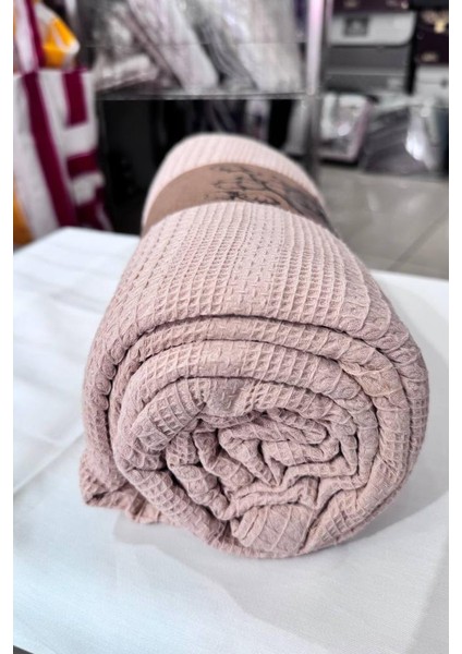 Çift Kişilik Yazlık Pamuklu Tek Pike 230X210 cm Cappucino