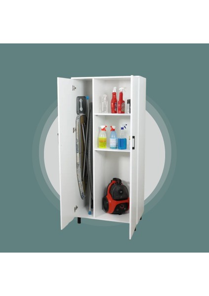 Çok Amaçlı 2 Kapılı Banyo Dolabı