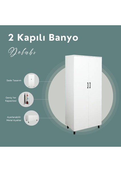 Çok Amaçlı 2 Kapılı Banyo Dolabı fiyatları