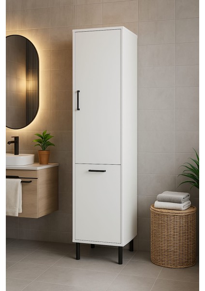 Çamaşır Sepetli Banyo Dolabı indirimleri