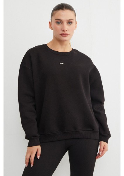 Love Aksesuarlı Bisiklet Yaka Oversize Sweatshirt fiyatları