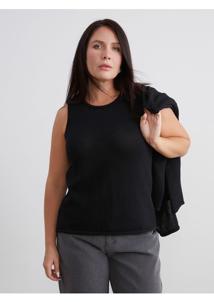 Yeni Sezon Büyük Beden Bisiklet Yaka Kadın Triko Kazak