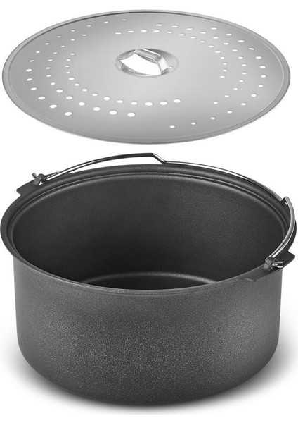 Çok Fonksiyonlu Çok Amaçlı Tencere, Siyah, Kullanışlı ve Şık Tasarım