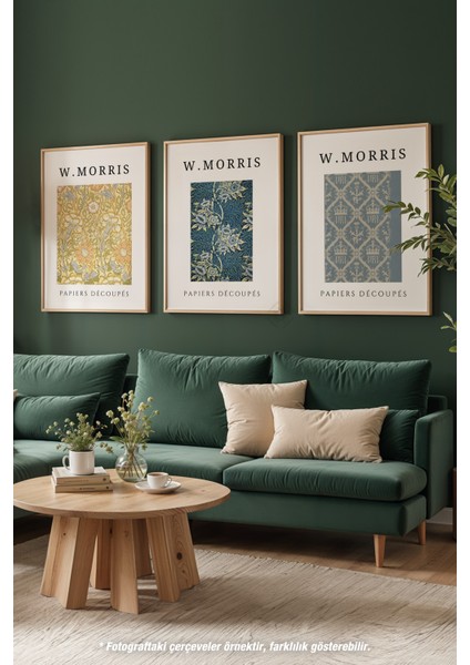 Salon Tablosu 3'lü Ahşap Çerçeveli Poster, Tablo Seti No:8 modelleri