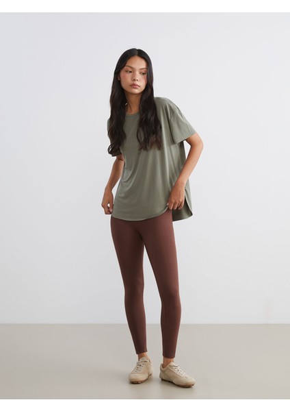 Yeni Sezon Beli Lastikli Kadın Spor Tayt