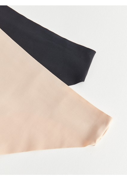 Yeni Sezon Düz Lazer Kesim Tanga Külot 2'li modelleri