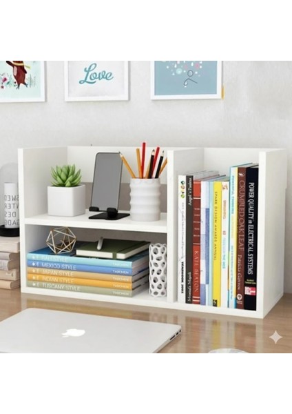 Ofis Kitaplık Masaüstü Düzenleyici Mini Raf