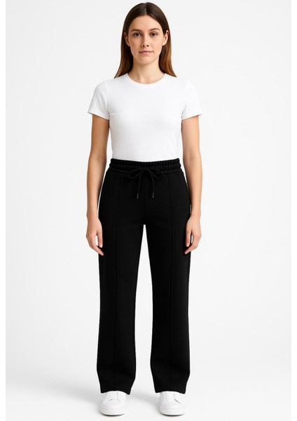 Kadın Siyah Eşofman PANTOLON-P3045