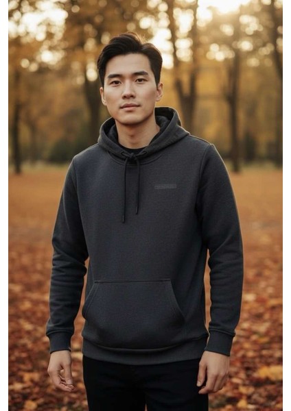 Gavi Kapüşonlu Erkek Sweatshirt Antrasit fırsatları