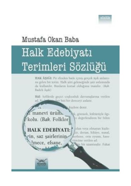Halk Edebiyatı Terimleri Sözlüğü